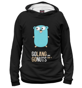 Мужское худи Golang and don't go nuts