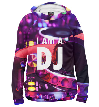 Мужское худи I am a DJ