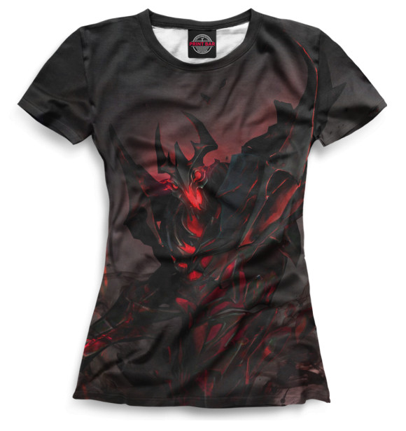 Женская футболка с изображением Shadow Fiend цвета Белый