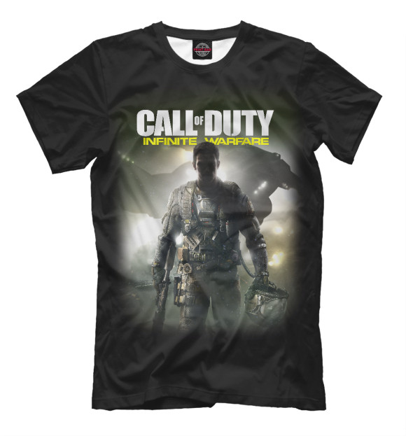 Мужская футболка с изображением Call of Duty цвета Черный