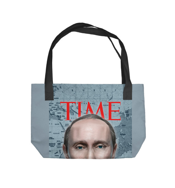 Пляжная сумка с изображением Путин цвета 