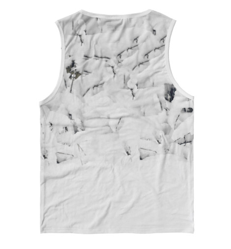 

Майки Print Bar, Белый, Кот в Снегу