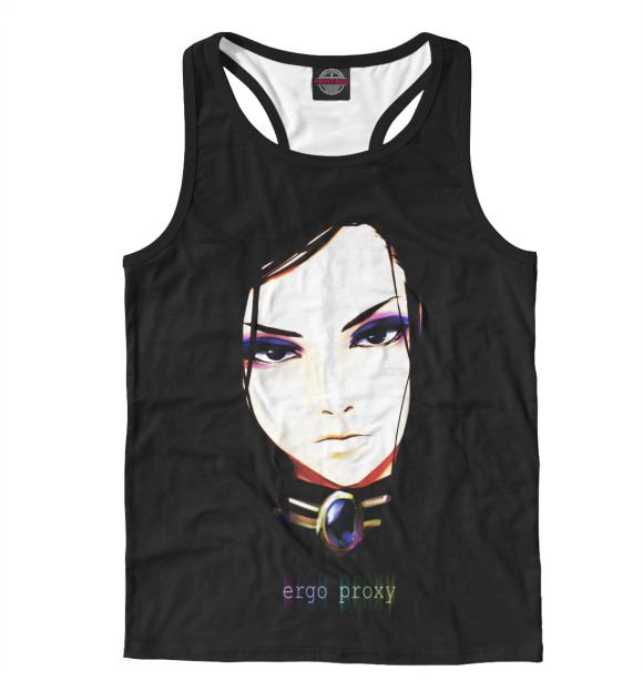 Мужская майка-борцовка с изображением Proxy цвета Белый