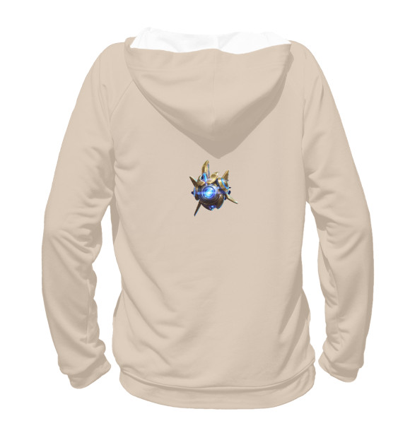 Женское худи с изображением StarCraft 2 protoss edition цвета Белый