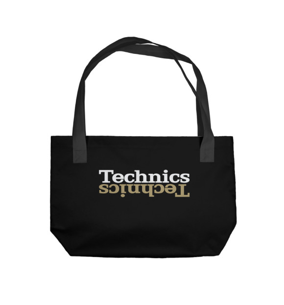 Пляжная сумка с изображением Technics цвета 