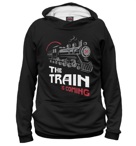 

Худи Print Bar, Белый, The Train is Coming