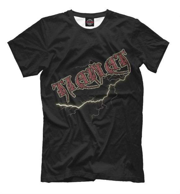 Мужская футболка с изображением Tiamat band logo цвета Белый