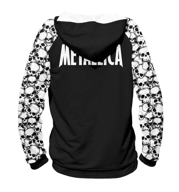 Мужское худи с изображением Metallica цвета Белый