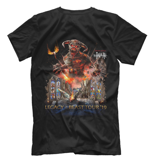 Футболка для мальчиков с изображением Iron maiden цвета Белый