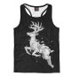Мужская майка-борцовка Geometric dark deer