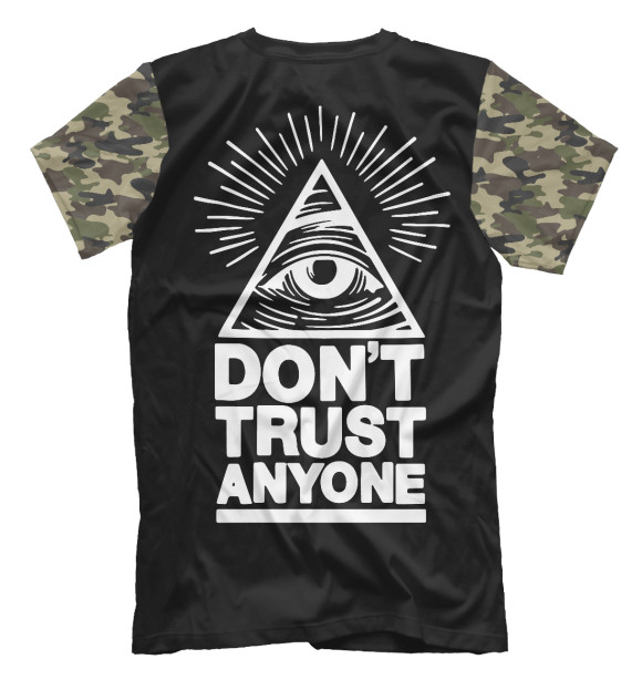 Мужская футболка с изображением Illuminati цвета Белый