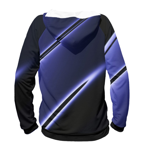 Женское худи с изображением Jaguar neon stripes цвета Белый