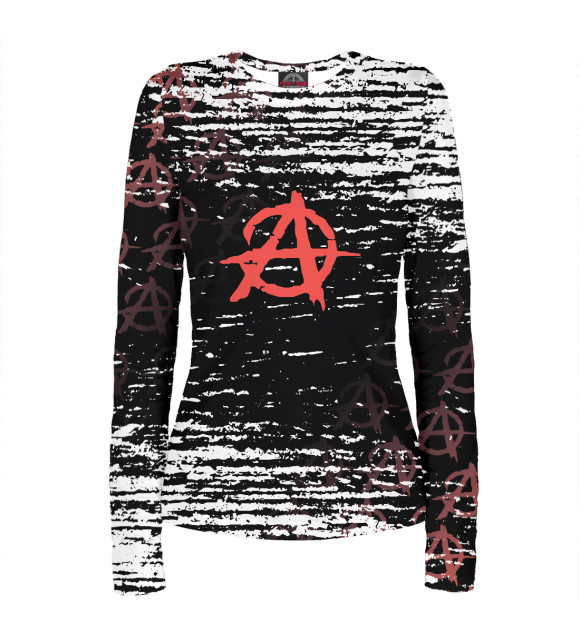 Женский лонгслив с изображением Гражданская Оборона цвета Белый