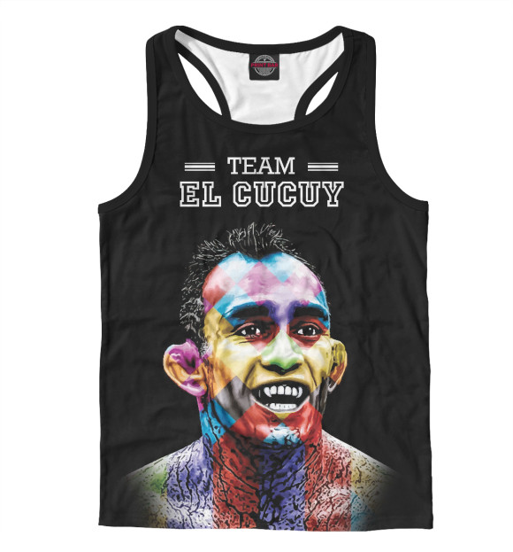 Мужская майка-борцовка с притом Тони Фергюсон цвета Белый Мужская майка-борцовка с изображением Тони Фергюсон цвета Белый