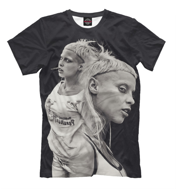 Мужская футболка с притом Die Antwoord цвета Черный Мужская футболка с изображением Die Antwoord цвета Черный