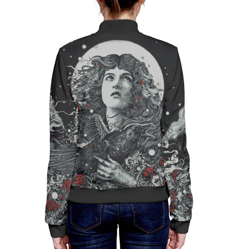 

Бомбер Print Bar, Белый, Хипстер