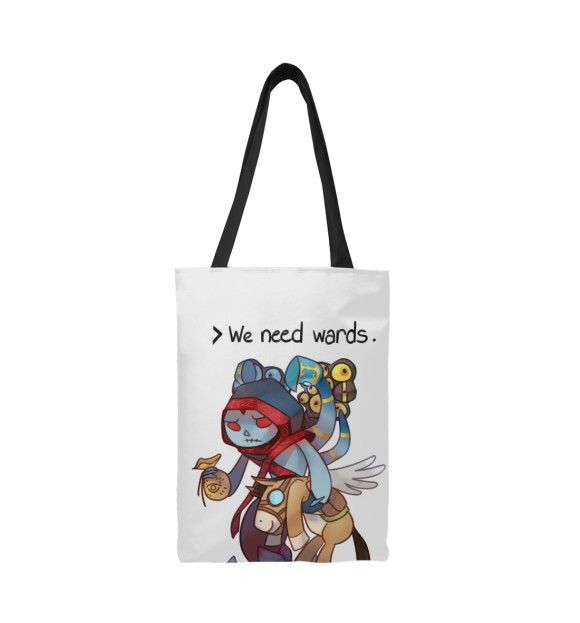 Сумка-шоппер с изображением Lich Dota2 цвета 