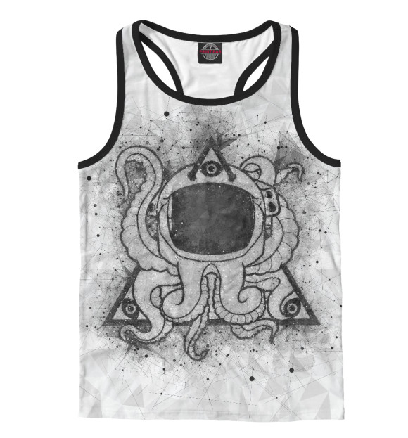 Мужская майка-борцовка с изображением TRIPONAUTICA цвета Белый