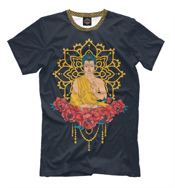 Футболка для мальчиков с изображением Buddha цвета Белый