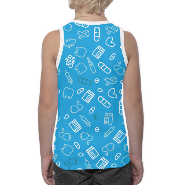 Майка для мальчика с изображением Врачи цвета Белый