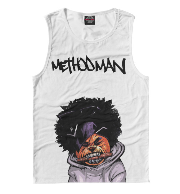 Майка для мальчика с притом Method Man цвета Белый Майка для мальчика с изображением Method Man цвета Белый