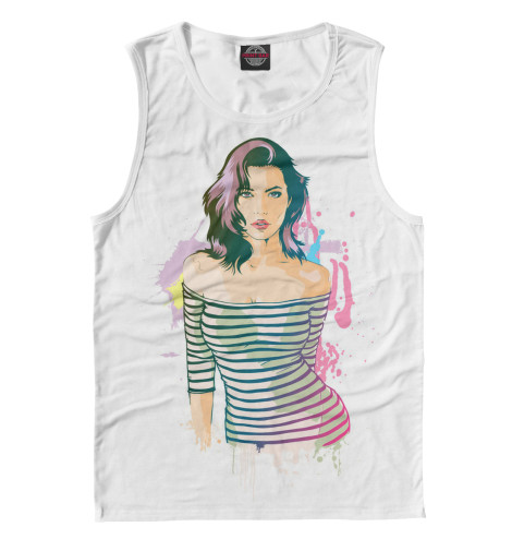 

Майки Print Bar, Белый, Девушка