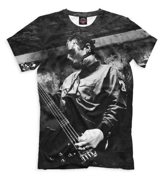 Мужская футболка с изображением Slipknot цвета Черный