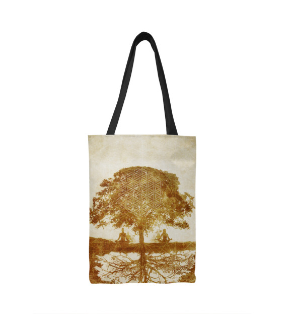 Сумка-шоппер с изображением Между небом и землёй цвета 