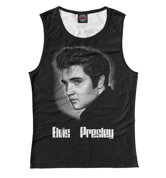 Майка для девочки с изображением Elvis Presley цвета Белый