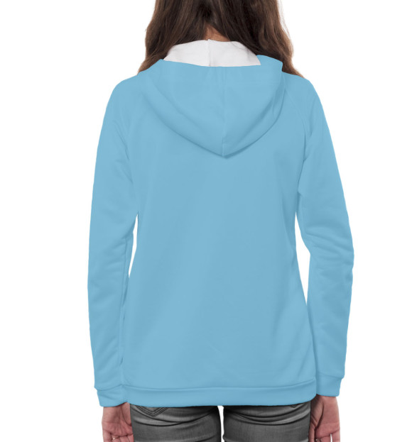 Женское худи с изображением Хаски они такие цвета Белый