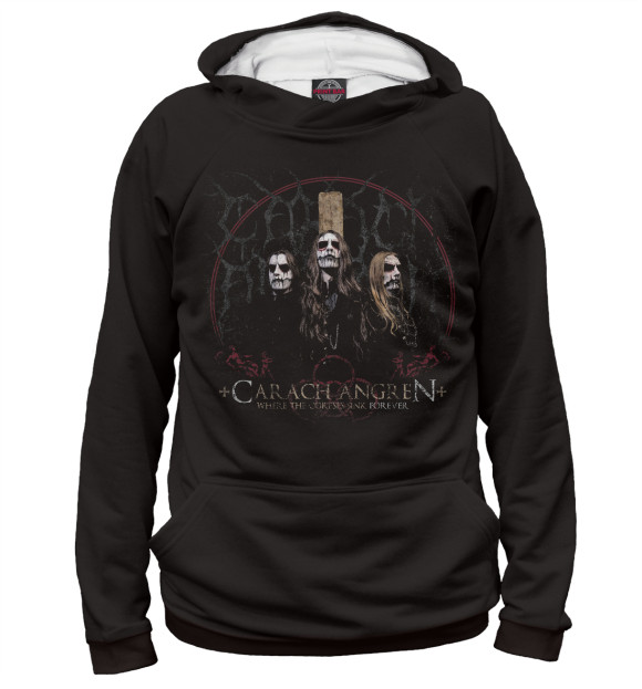 Женское худи с изображением Carach Angren цвета Белый