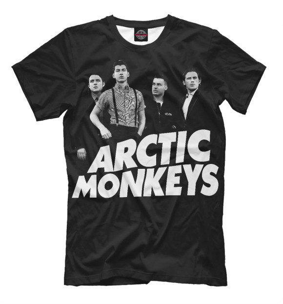 Футболка для мальчиков с изображением Arctic Monkeys цвета Черный