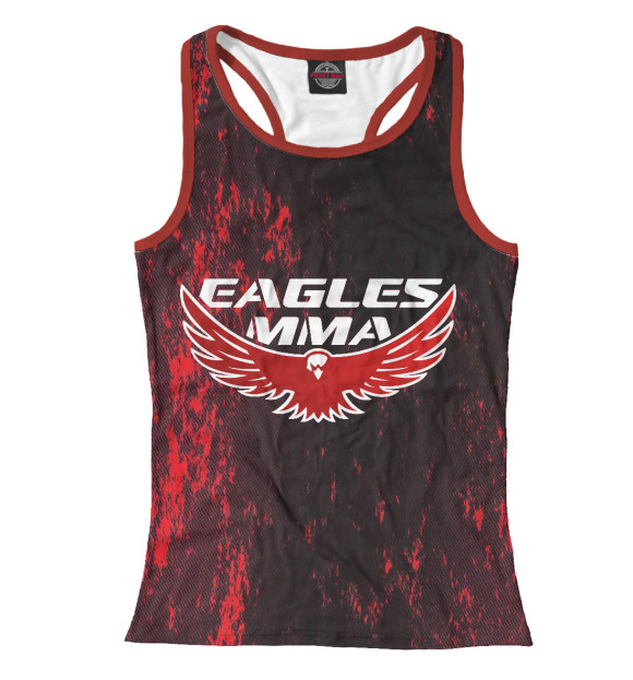 Женская майка-борцовка с изображением MMA цвета Белый