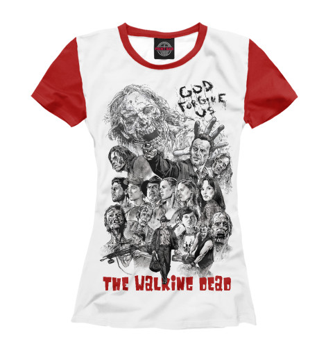 

Футболки Print Bar, Белый, The Walking Dead