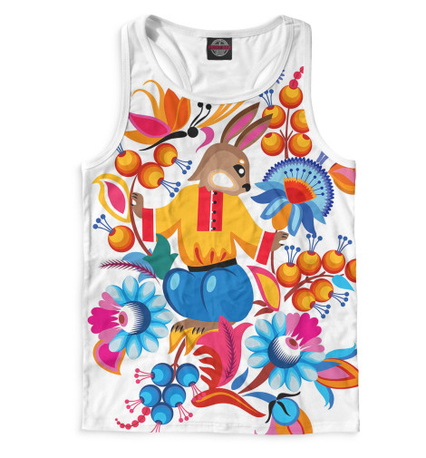 

Майки борцовки Print Bar, Белый, Русский орнамент