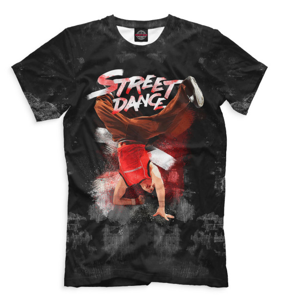 Мужская футболка с изображением Street Dance цвета Черный