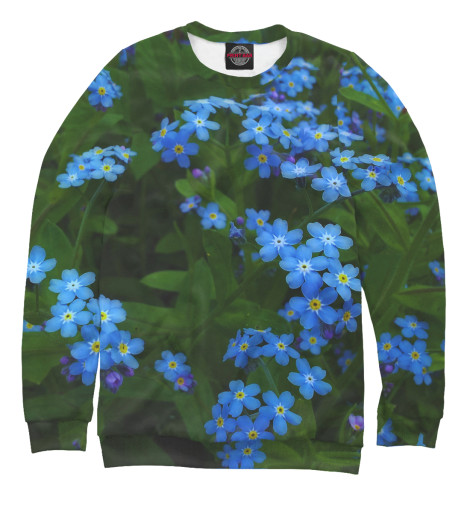 

Свитшоты Print Bar, Белый, Незабудки