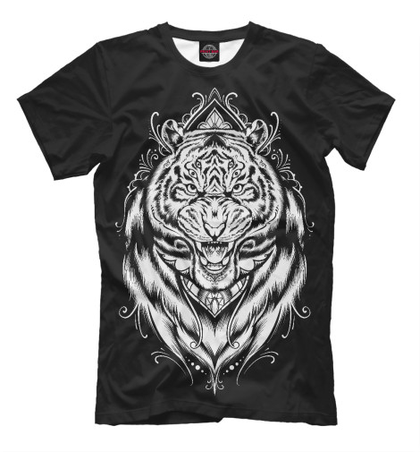 

Футболки Print Bar, Черный, Тигр