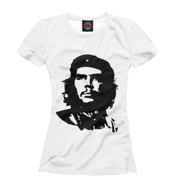 Женская футболка с изображением Эрнесто Че Гевара цвета Белый