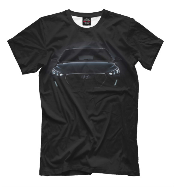 Мужская футболка с изображением Hyundai цвета Р‘РµР»С‹Р№