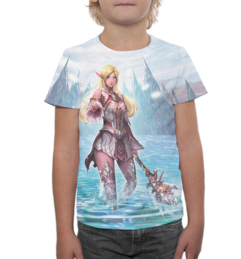 

Футболки Print Bar, Молочно-белый, Lineage 2