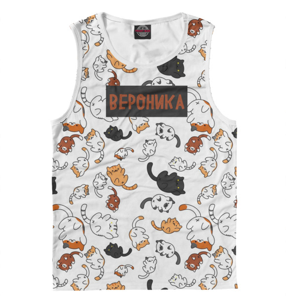 Майка для мальчика с изображением Вероника цвета Белый