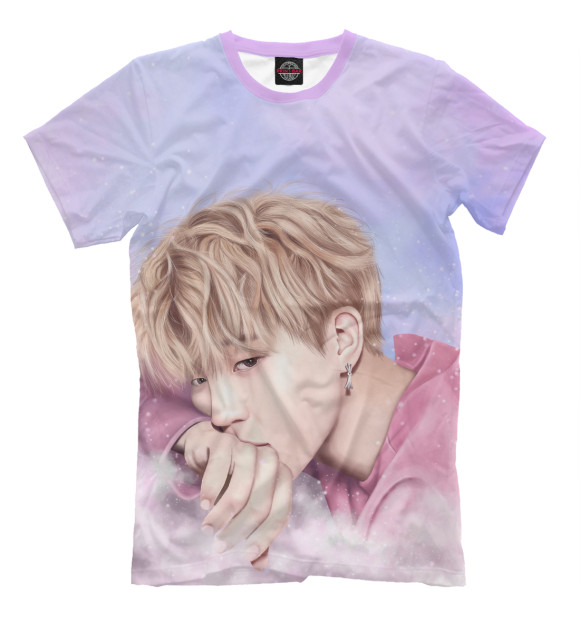 Футболка для мальчиков с изображением BTS Jimin цвета Молочно-белый