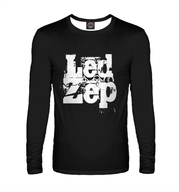 Мужской лонгслив с изображением Led Zeppelin цвета Белый