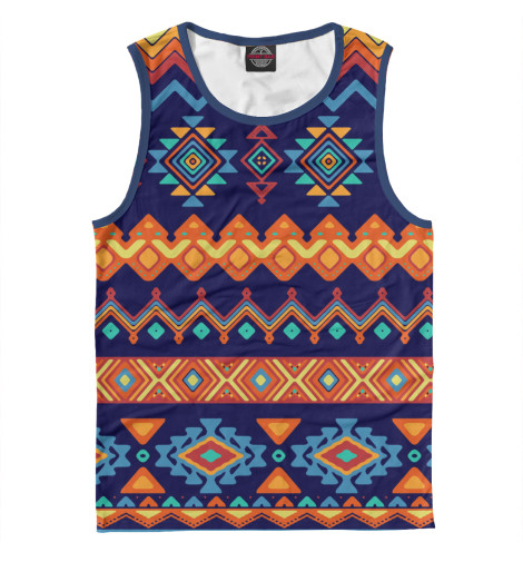 

Майки Print Bar, Белый, Африканский узор