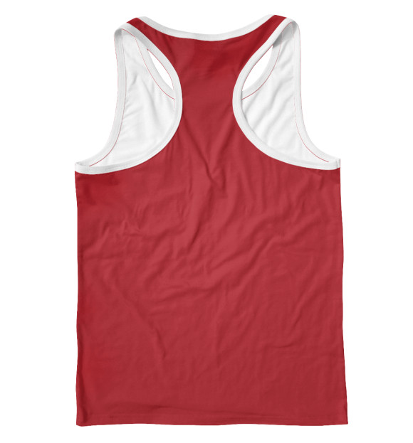 Мужская майка-борцовка с изображением сделан в СССР цвета Белый