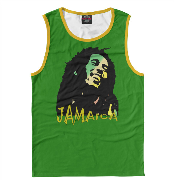 Майка для мальчика с притом Jamaica цвета Белый Майка для мальчика с изображением Jamaica цвета Белый