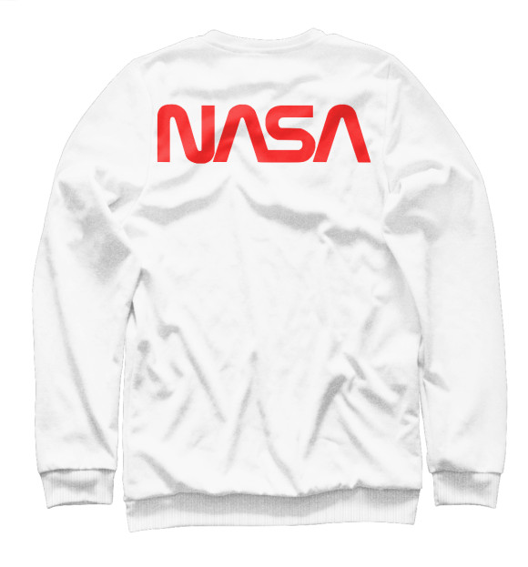 Свитшот для девочек с изображением NASA цвета Белый