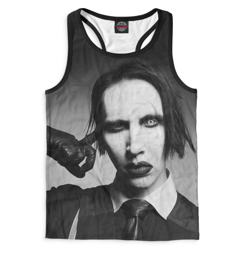

Майки борцовки Print Bar, Белый, Mаrilyn Manson