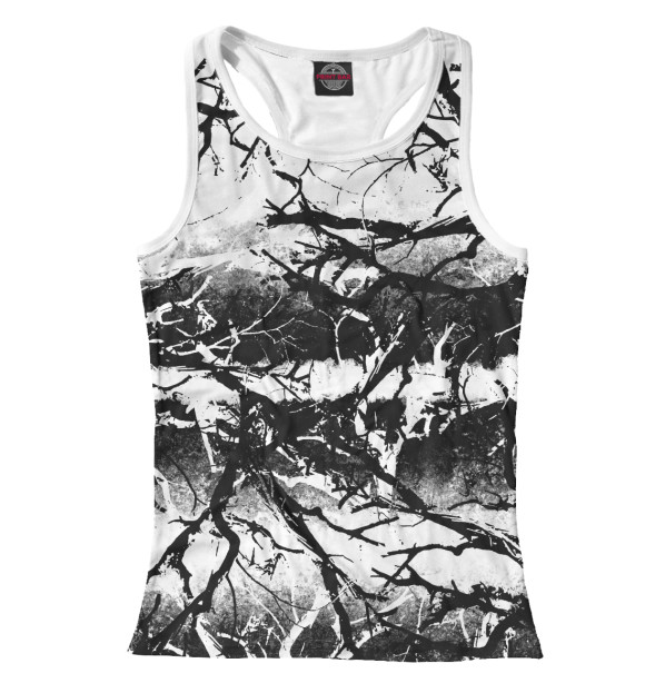 Женская майка-борцовка с изображением MIND SHIFT цвета Белый